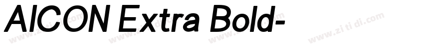 AICON Extra Bold字体转换